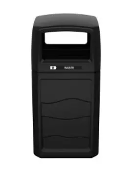 Renegade Poubelle extérieure simple avec couvercle ouvert5.webp