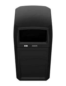 Renegade Poubelle extérieure simple avec couvercle ouvert6.webp