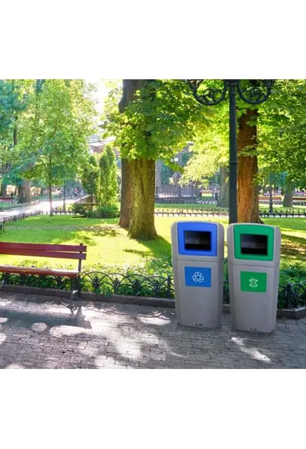 Poubelle avec signalisation pour matières organiques OCTO 32 gal 2.webp