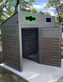 ABRI-BAC Îlot de récupération 2 voies pour bac roulant 2.webp