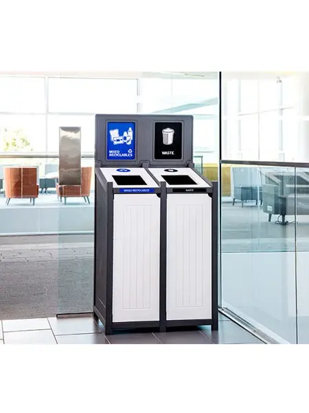 VENTURE Station de recyclage double blanche 46 gal 4.webp