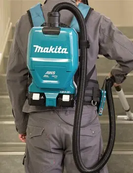 LXT AWS MAKITA Aspirateur dorsal sec sans outils, à batterie 2L 1.webp