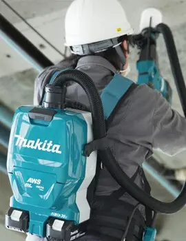 LXT AWS MAKITA Aspirateur dorsal sec sans outils, à batterie 2L 2.webp