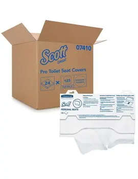 07410 SCOTT Couvre-sièges de toilettes en papier, 24 x 125 feuilles5.webp