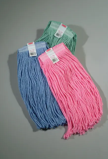 Vadrouille en synthétique coupé, bande étroite, bleu 1.webp