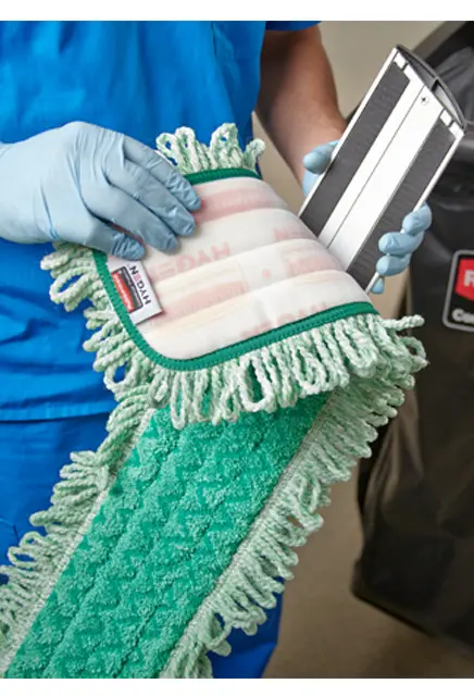 Tampon microfibre à poussière avec frange Hygen 3.webp