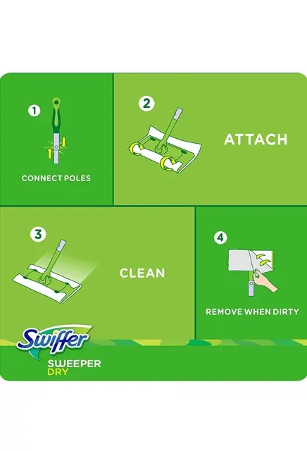 Swiffer Sweeper Linges secs pour le balayage 1.webp