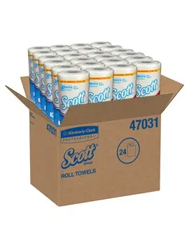 47031 SCOTT Essuie-tout en rouleau blanc, 24 x 102 feuilles2.webp