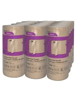 K251 SELECT Essuie-tout en rouleau brun, 12 x 250 feuilles3.webp