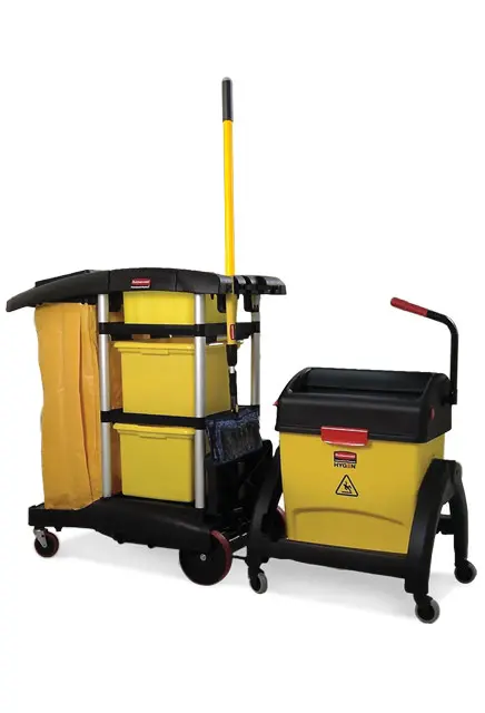 Chariot de concierge pour microfibre Rubbermaid 9T73 3.webp