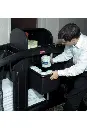 Chariot de concierge double avec cabinet verrouillable2.webp