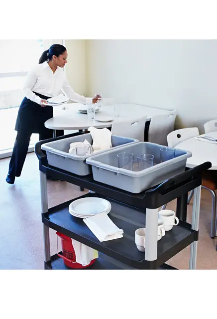 Chariot de service utilitaire 4091 XTRA trois tablettes 5.webp