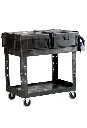 Chariot utilitaire à 2 tablettes plate 19 x 38 Rubbermaid 4505 4.webp