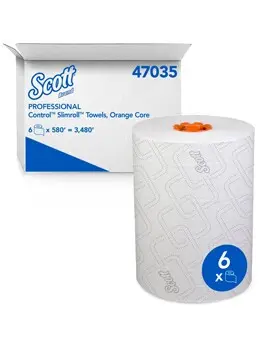 47035 SCOTT Essuie-mains en rouleau blanc, 6 x 580'2.webp