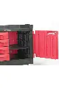 Chariot de travail à tiroirs et portes verrouillables Rubbermaid 4533-88 1.webp