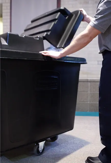 Chariot de buanderie cubique robuste 8 pieds cubes Rubbermaid 4708 3.webp