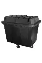 Chariot de buanderie cubique robuste 8 pieds cubes Rubbermaid 4708 4.webp