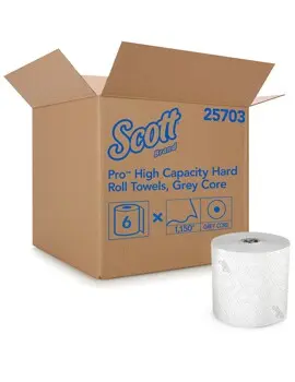 25702 SCOTT, Essuie-mains en rouleau blanc, 6 x 1150'4.webp