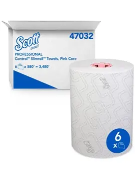 47032 SCOTT Papiers à mains en rouleau blanc, 6 x 580'2.webp