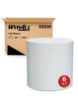 Wypall L30 Chiffons de nettoyage blanc en rouleau 3.webp