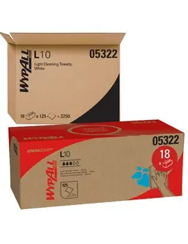 Wypall L10 Chiffons pour travaux léger en boîte pop-up blanc 3.webp