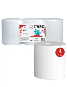 47758 Wypall L20 Chiffons de nettoyage en rouleau blanc 1.webp