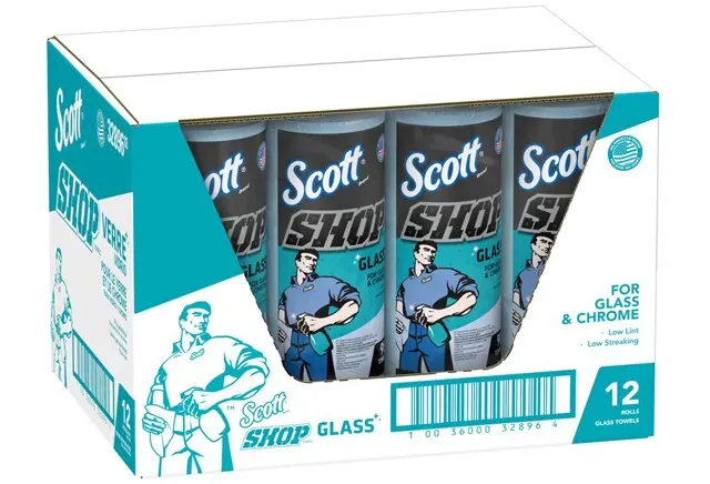 32896 Scott Chiffons d'atelier pour le verre en rouleau bleu 2.webp