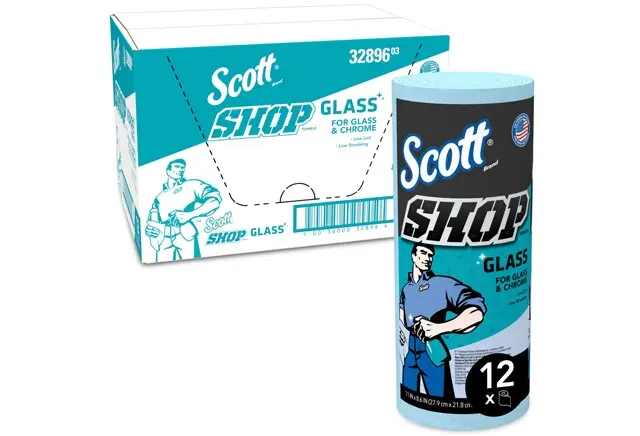 32896 Scott Chiffons d'atelier pour le verre en rouleau bleu 3.webp