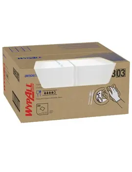06053 Wypall Chiffons de restauration pliée en 4 blanc 1.webp