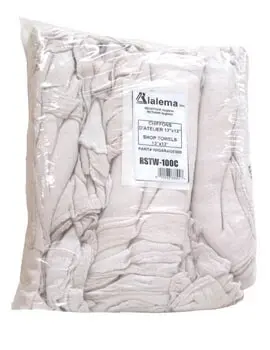 Chiffons d'atelier en coton blanc 13 x 13 1.webp