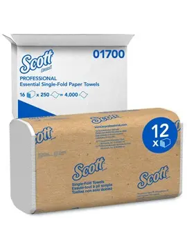 01700 SCOTT Essuie-mains en pli simple blanc, 16 x 250 feuilles3.webp