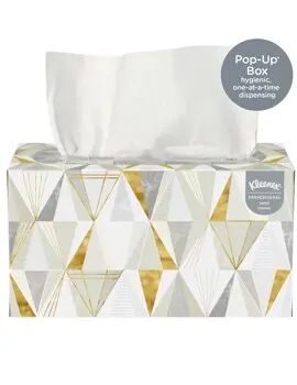 1701 KLEENEX Essuie-mains en pliés en boîte Pop-up blanc, 18 x 120 feuilles2.webp