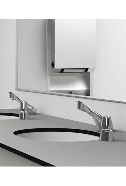 Distributeur manuel de comptoir pour savon à mains en mous 3.webp