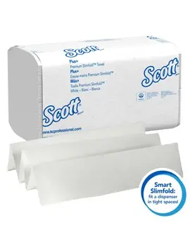 04442 SCOTT Essuie-mains pli multiple blanc, 24 x 90 feuilles4.webp