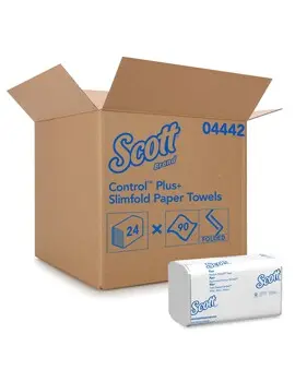 04442 SCOTT Essuie-mains pli multiple blanc, 24 x 90 feuilles2.webp