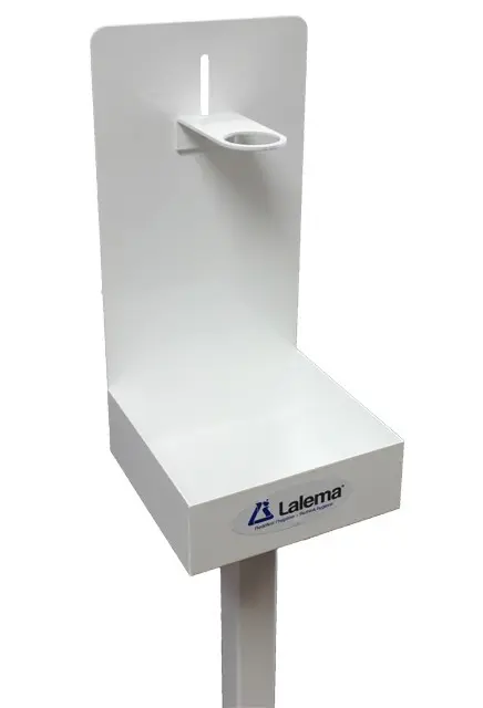 Station de distribution de désinfectant à mains sur pied 1.webp