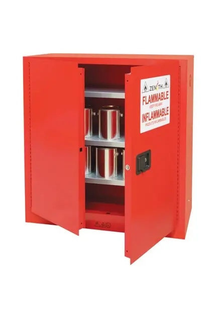 Armoire de rangement pour peintures et encres avec porte manuelle 4.webp