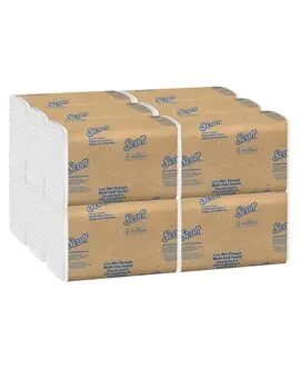 06041 SCOTT Essuie-mains pliés en C, blancs, 12 x 200 feuilles2.webp