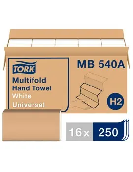 MB540A TORK Essuie-mains plis multiples blancs, 16 x 250 feuilles2.webp
