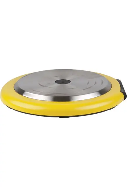 Barrière jaune sur roues pour le contrôle des foules 1.webp