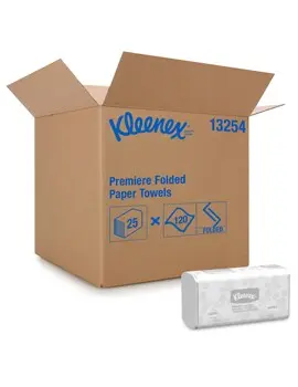 3254 KLEENEX Papier à mains plis multiples blancs, 25 x 120 feuilles3.webp