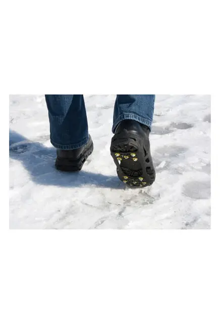 Semelles antidérapantes robustes pour glace avec crampons taille 5-13 2.webp