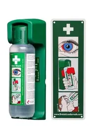 Support mural pour douche oculaire en bouteille de 500 mL Cederroth 3.webp