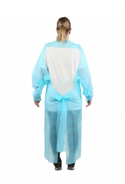 Blouse d'isolation de grade médical en polypropylène, Grand format 1.webp