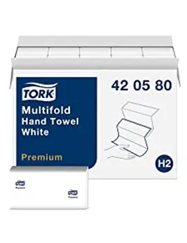 420580 PREMIUM Essuie-mains plis multiples blancs, 12 x 250 feuilles2.webp