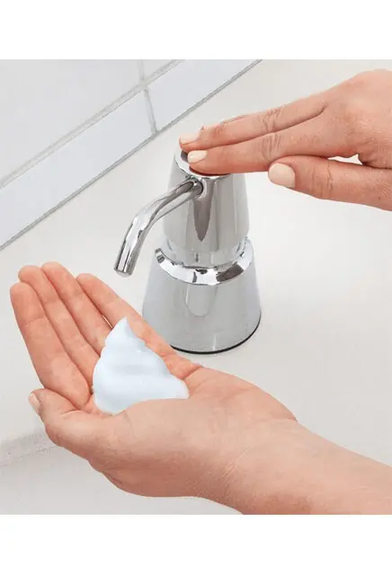 Distributeur manuel de savon à mains en mousse, bec de 4 2.webp