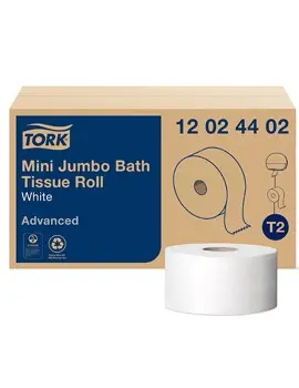 120244 TORK ADVANCED Papier hygiénique mini jumbo, 2 plis, 12 x 751'2.webp