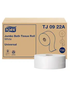 TJ0922A TORK UNIVERSAL Papier hygiénique jumbo, 2 plis, 12 x 1000' 1.webp
