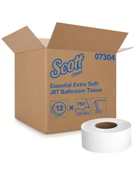07304 SCOTT ESSENTIAL Papier hygiénique jumbo, 2 plis, 12 x 750'2.webp