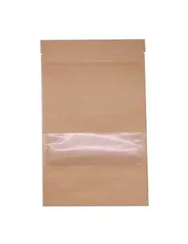 Sac en papier refermable avec fenêtre et intérieur en poly 1.webp